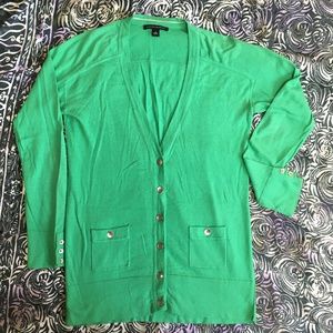 Banana Republic Green Long Sleeved Cardigan - S